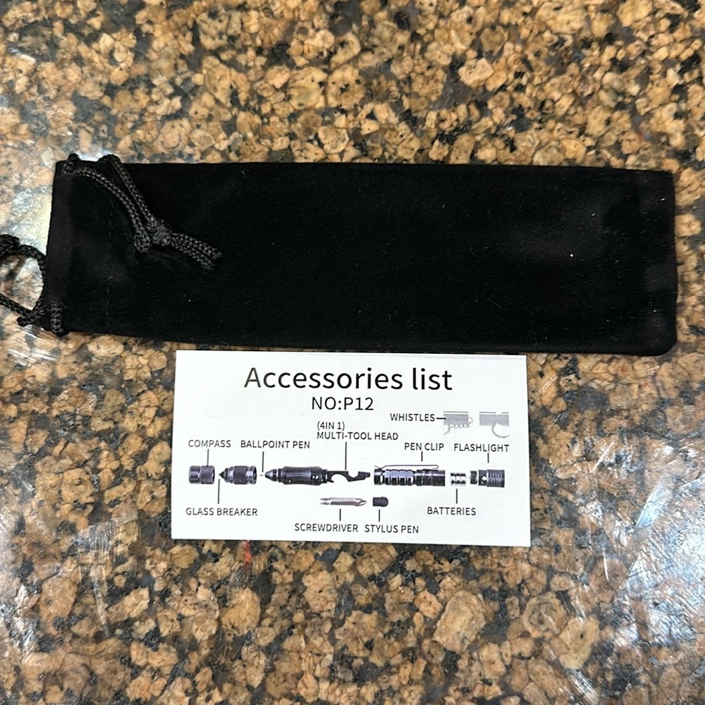 New 12 in 1 Tactical Pen Multitool Survival Pen - Picture 6 of 6